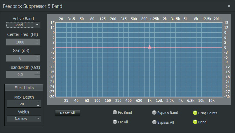 Grafischer Equalizer Dialog